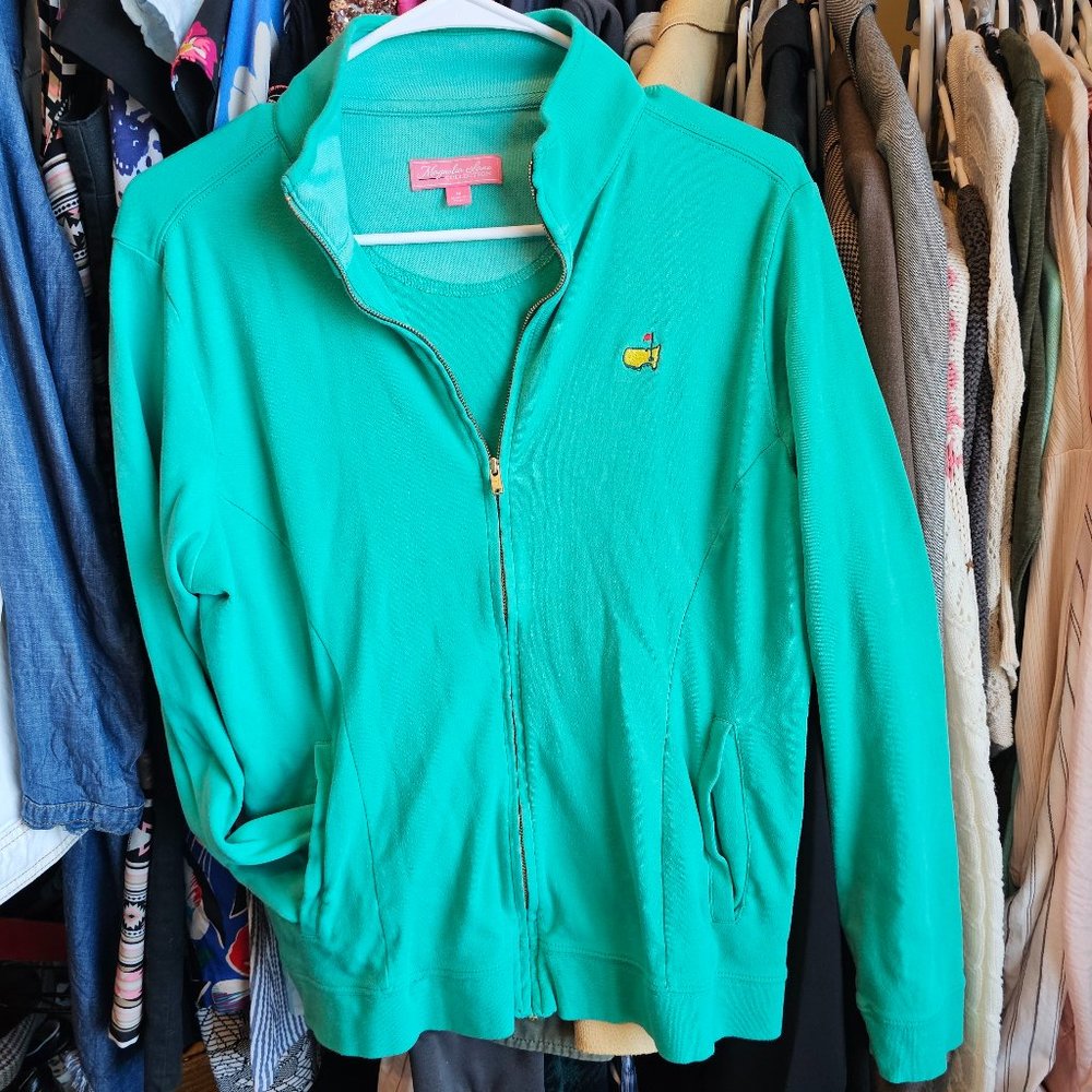 Magnolia Lane Masters lightweight full zipper jacket (Green)